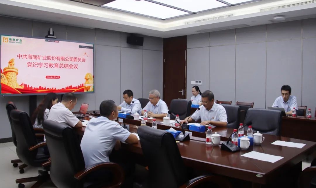 海南(nan)礦業召開黨紀學(xué)習教育總結會議暨理(li)論學(xué)習中(zhong)心組（擴大(da)）會議