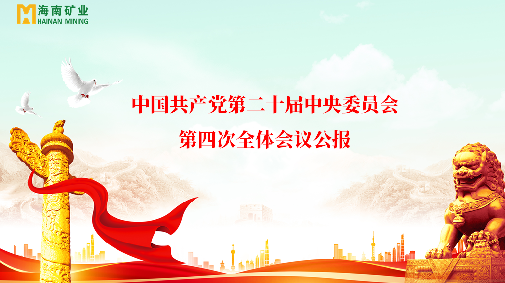 海南(nan)礦業黨委(wei)學(xué)習貫徹黨的(de)二十屆四中(zhong)全會精(jīng)神